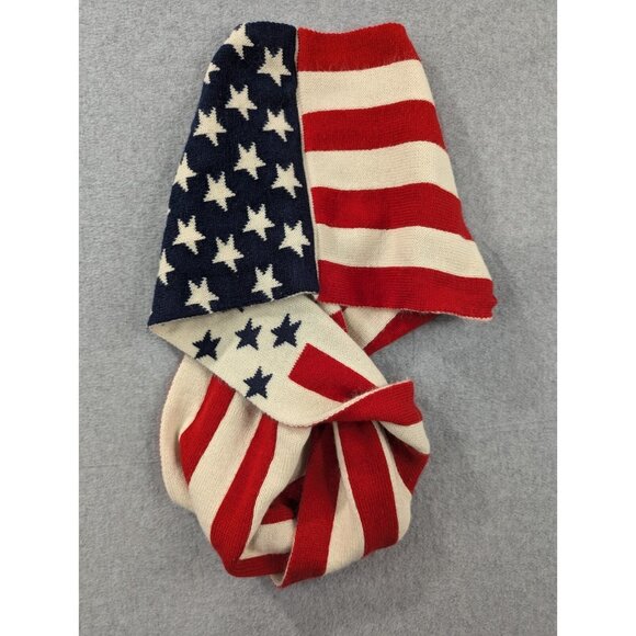 Infinity Scarf Lightweight American Flag Patriotic USA 4th of July - Picture 5 of 7